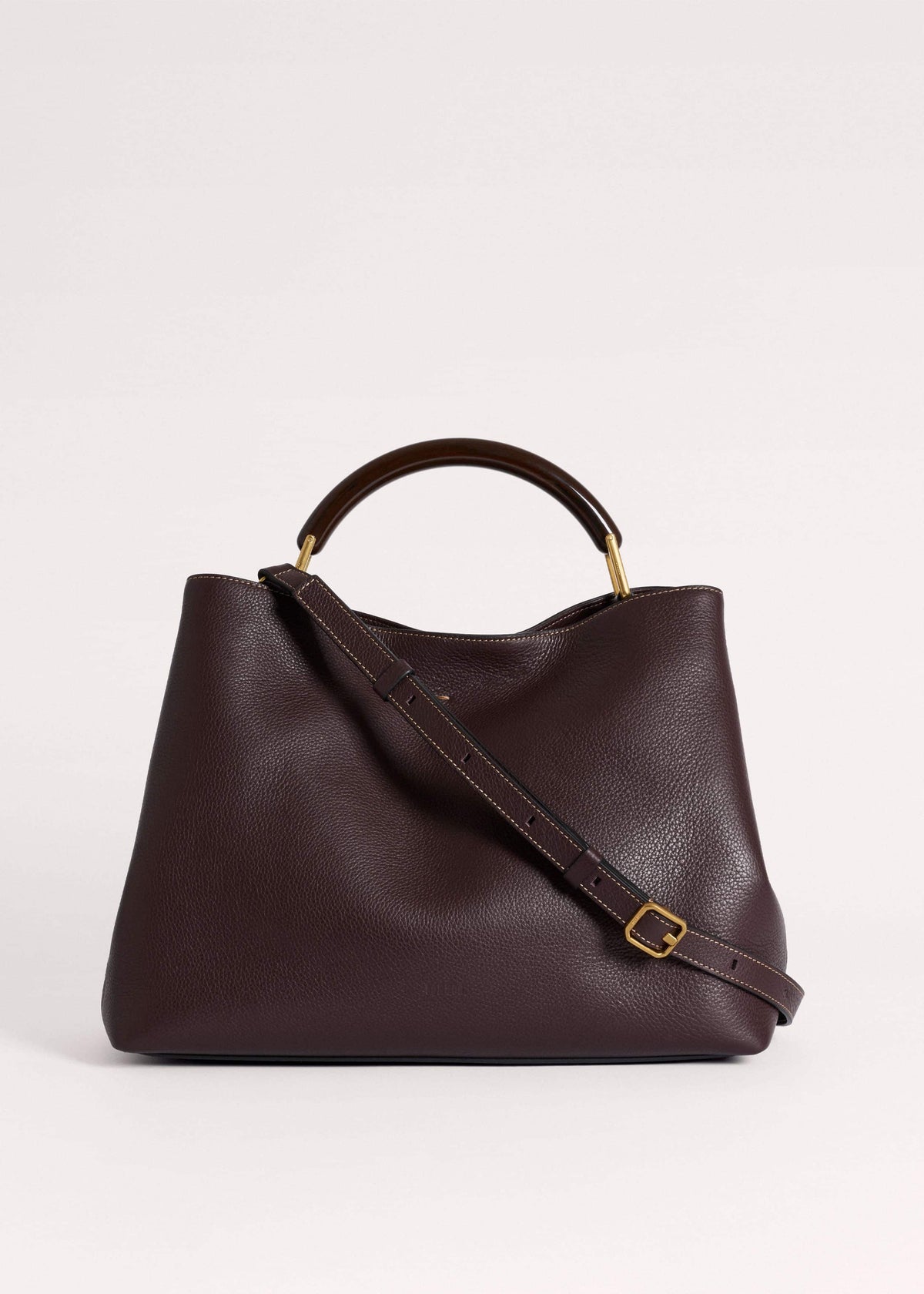 Red Leather Soft Constructed Day Bag | ME+EM Accessories