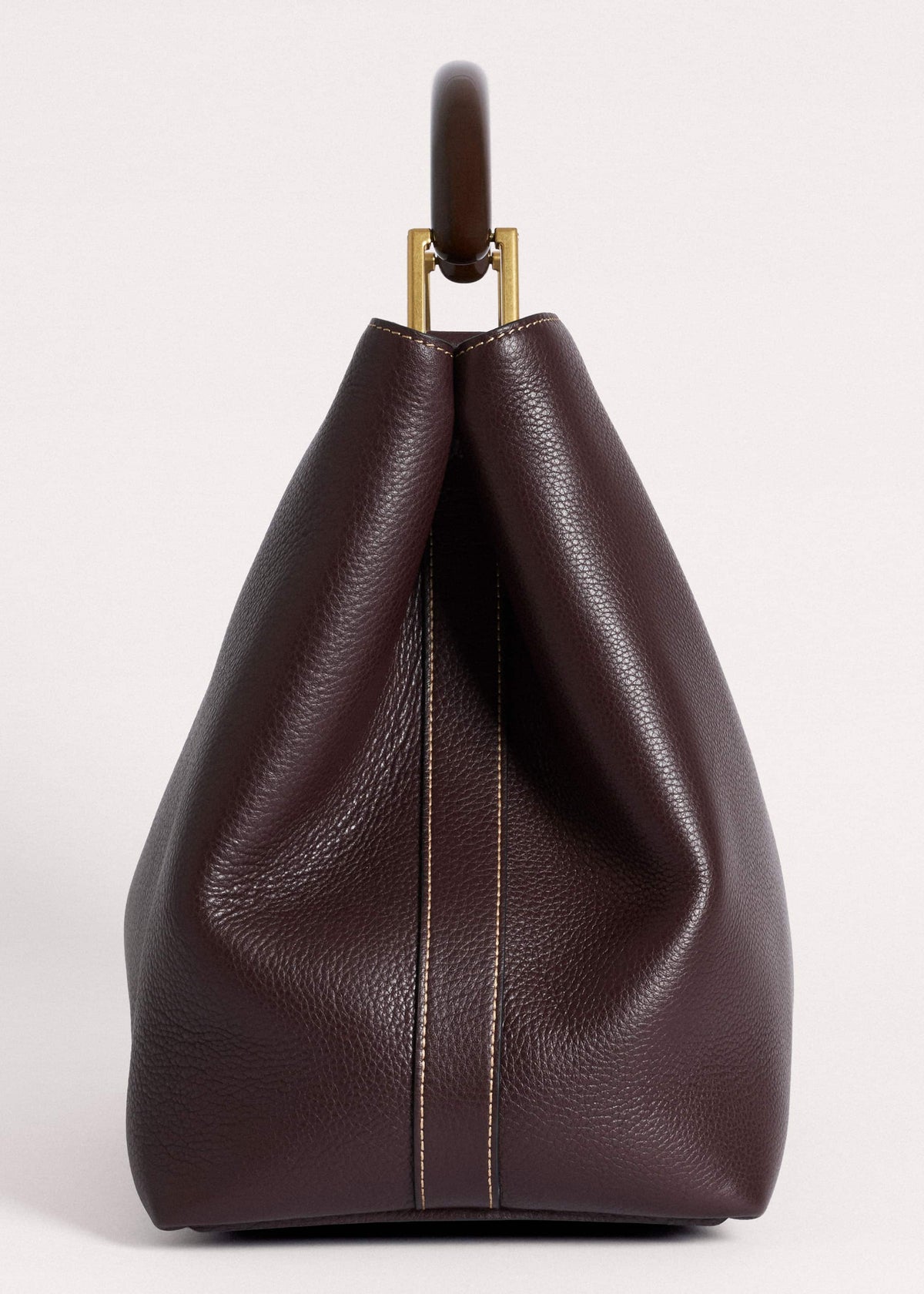 Red Leather Soft Constructed Day Bag | ME+EM Accessories