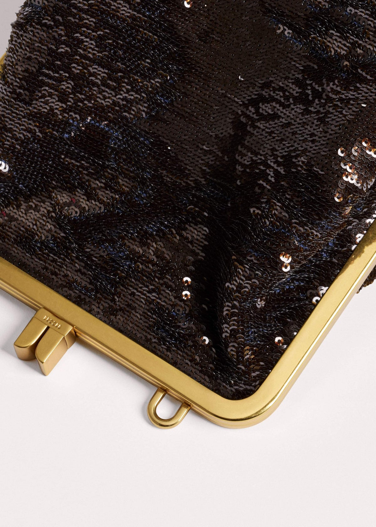 Brown Sequin Evening Bag | ME+EM Accessories
