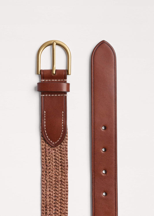 Pink Raffia Summer Belt | ME+EM Accessories