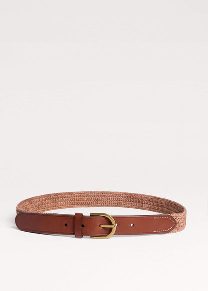 Pink Raffia Summer Belt | ME+EM Accessories