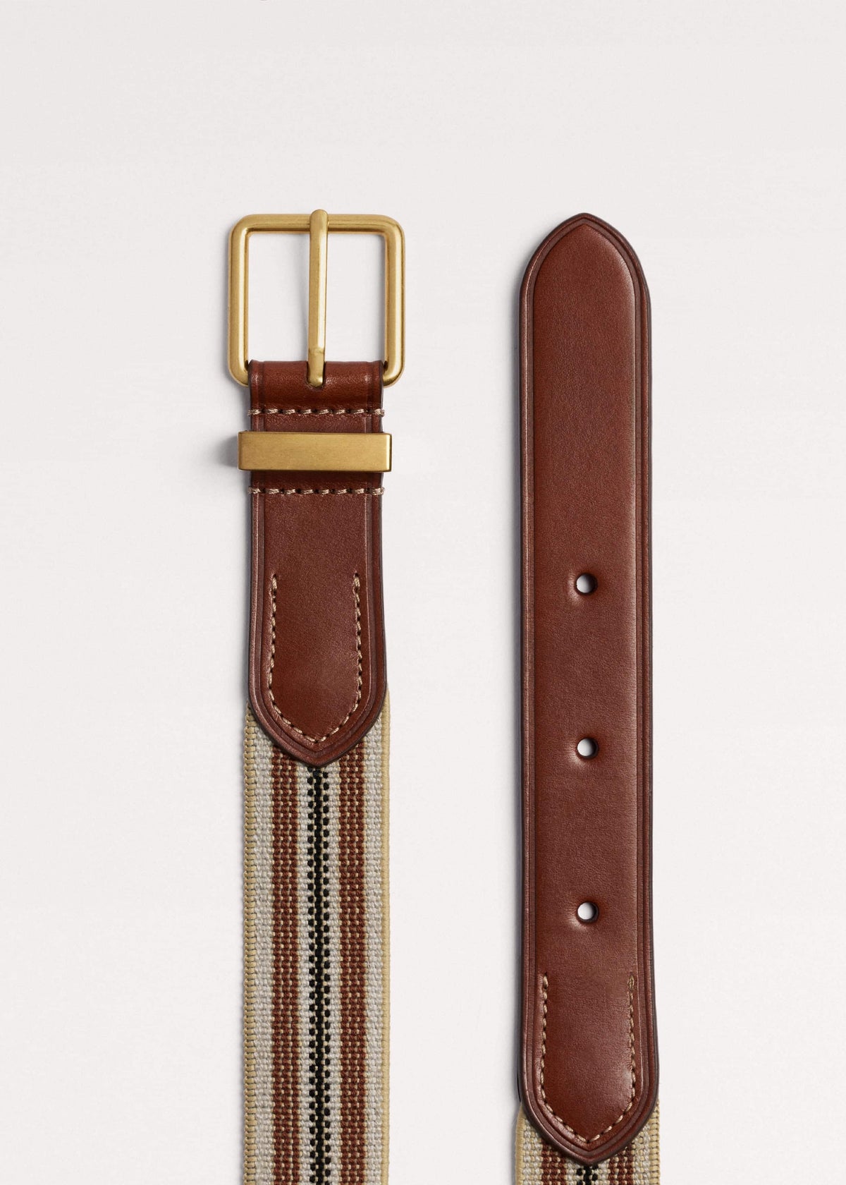Brown Elastic Stretch Belt | ME+EM Accessories