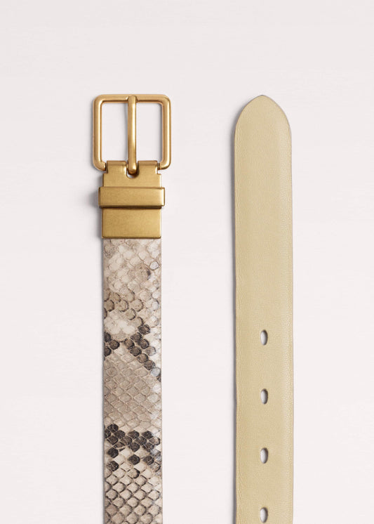 Snake Print Reversible Belt | ME+EM Accessories