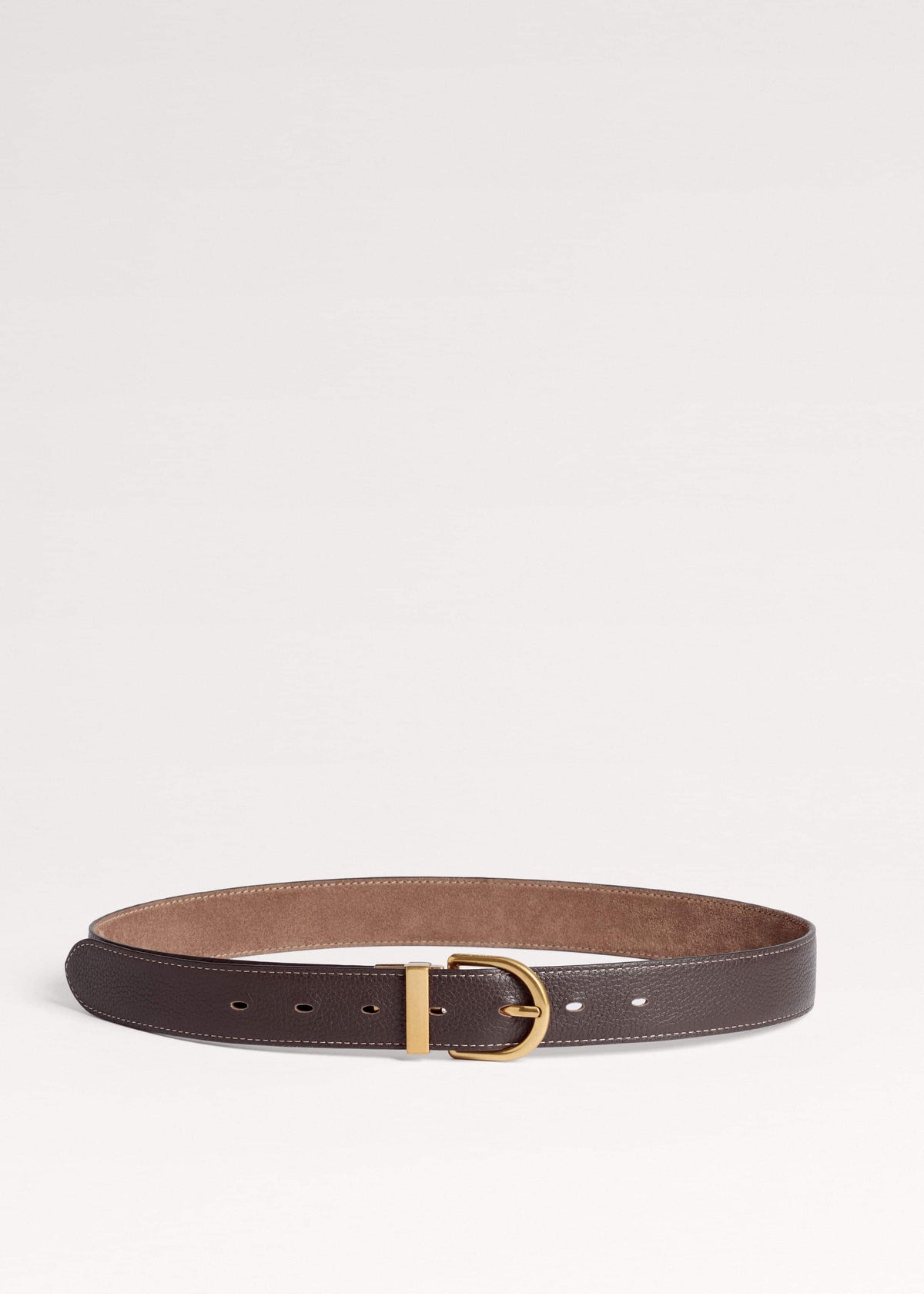 Brown Classic Round Reversible Belt | ME+EM Accessories