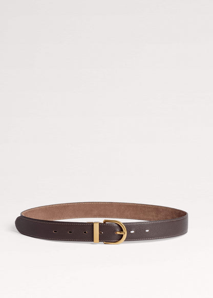 Brown Classic Round Reversible Belt | ME+EM Accessories