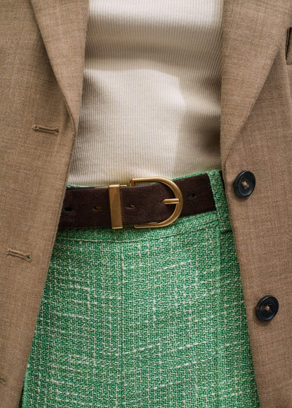 Chocolate + Tan Reversible Belt | ME+EM Accessories