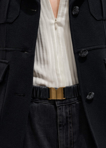 Black Elasticated Belt | ME+EM Accessories