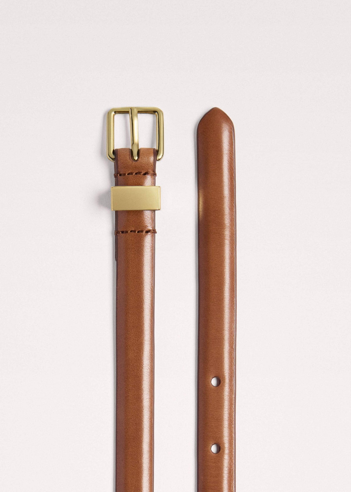Brown Skinny Belt | ME+EM Accessories
