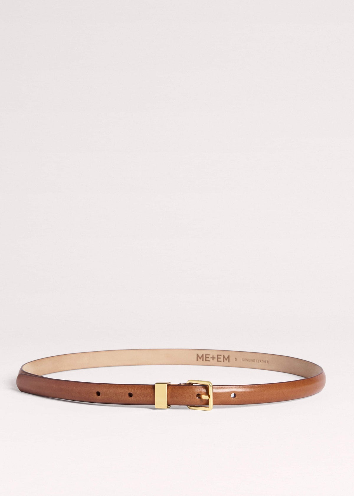 Brown Skinny Belt | ME+EM Accessories