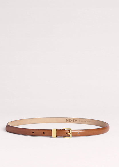 Brown Skinny Belt | ME+EM Accessories