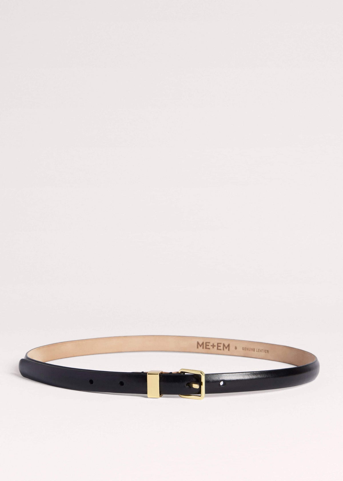 Black Skinny Belt | ME+EM Accessories