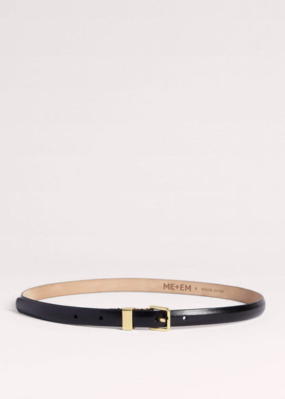 Black Skinny Belt | ME+EM Accessories