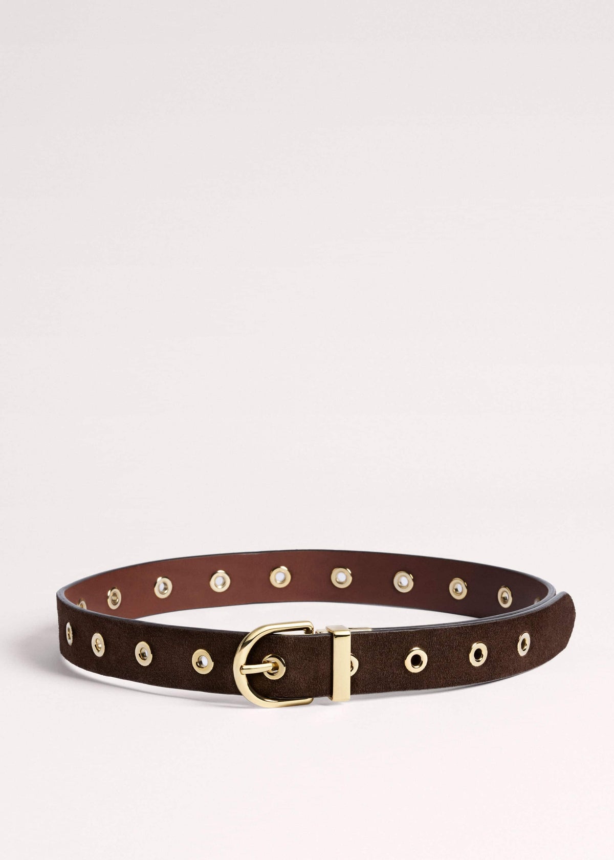 Brown Eyelet Reversible Belt | ME+EM Accessories