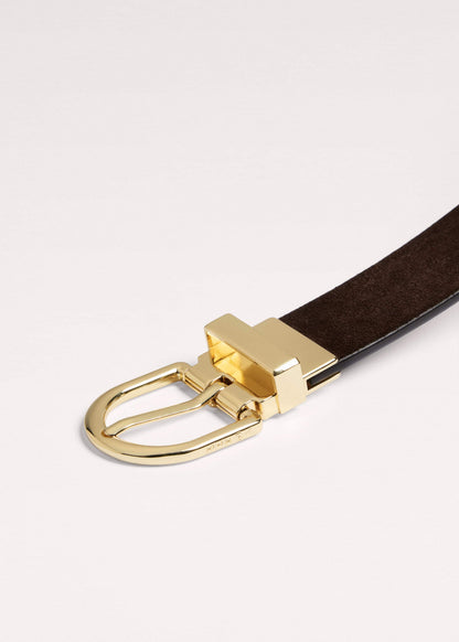 Brown Eyelet Reversible Belt | ME+EM Accessories