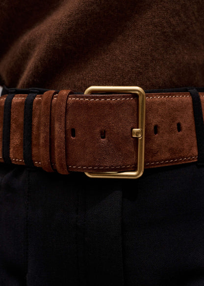 Brown Extra Wide Waisted Belt | ME+EM Accessories