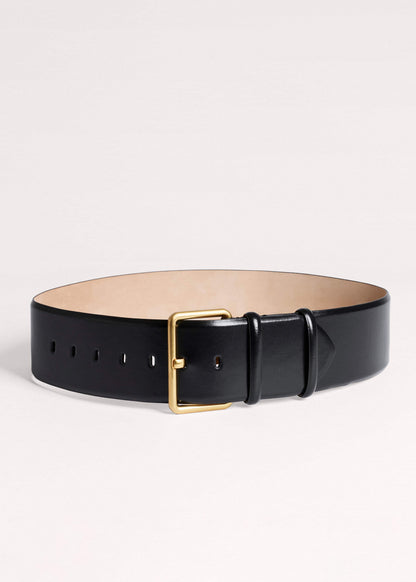 Black Extra Wide Waisted Belt | ME+EM Accessories