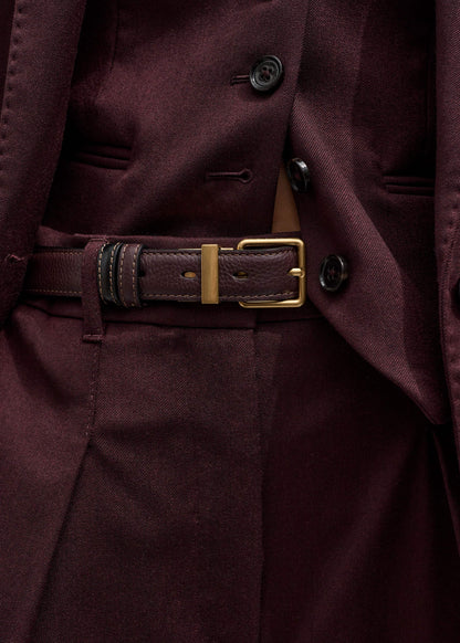 Red Leather Reversible Belt | ME+EM Accessories