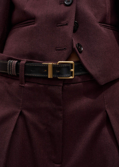 Red Leather Reversible Belt | ME+EM Accessories