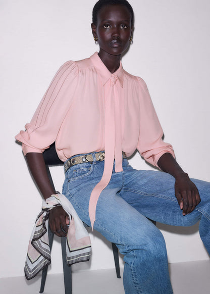 Pink Multi Stripe Border Scarf | ME+EM Accessories