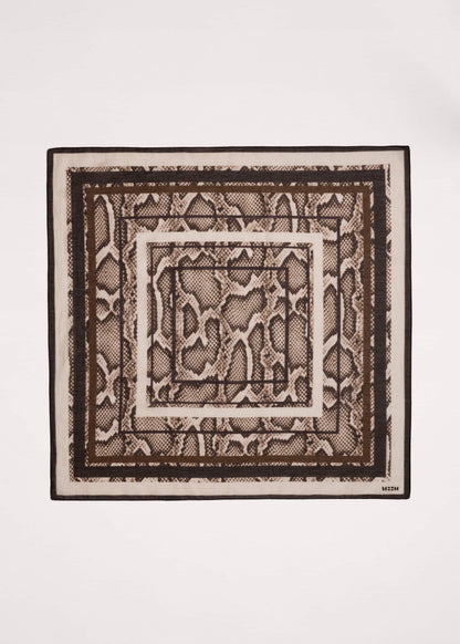Snake Print Border Scarf | ME+EM Accessories
