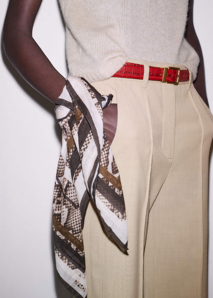 Snake Print Border Scarf | ME+EM Accessories