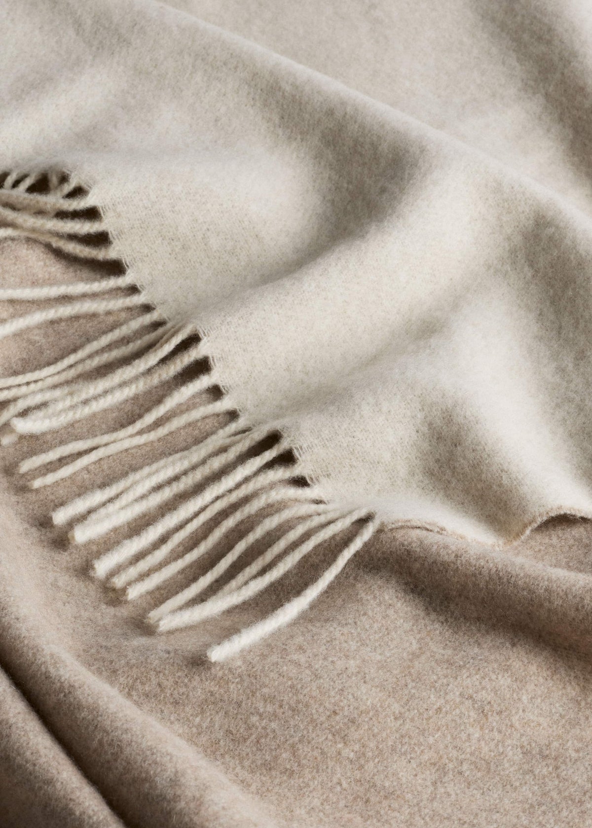 Cream Cashmere Blend Travel Scarf | ME+EM Accessories