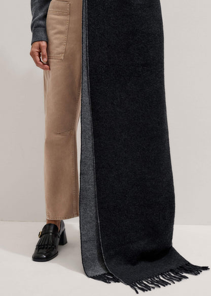 Gray Cashmere Blend Travel Scarf | ME+EM Accessories