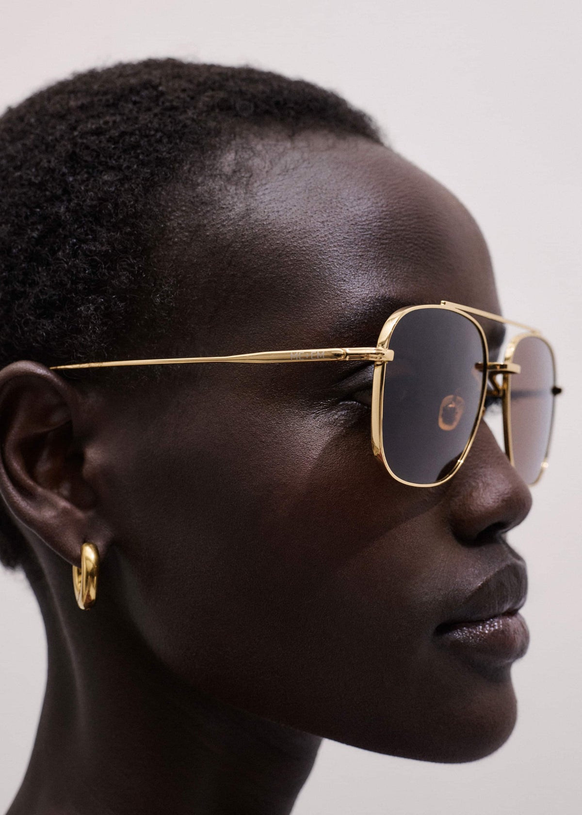 Chocolate Brown Aviator Sunglasses | ME+EM Accessories