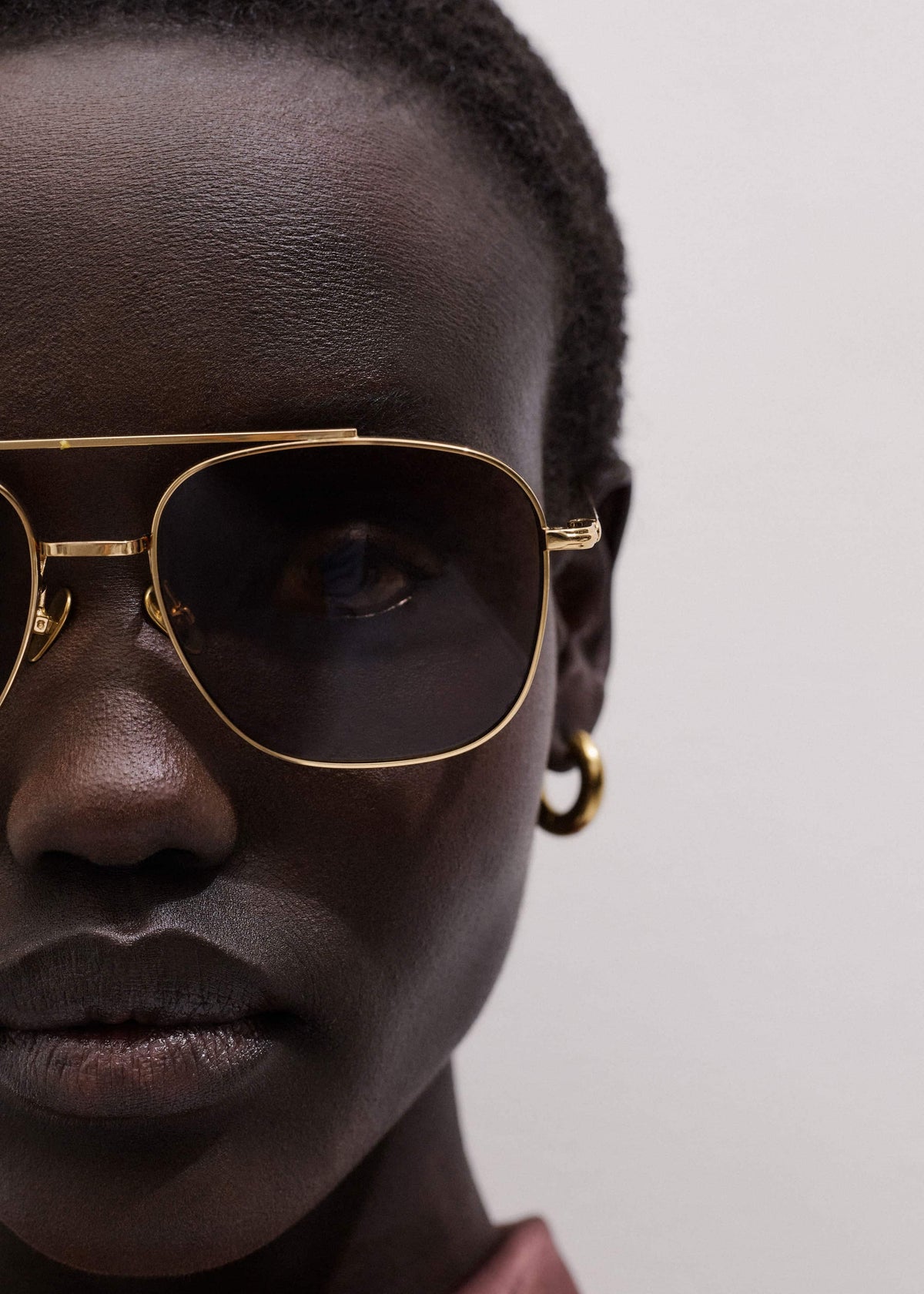 Chocolate Brown Aviator Sunglasses | ME+EM Accessories