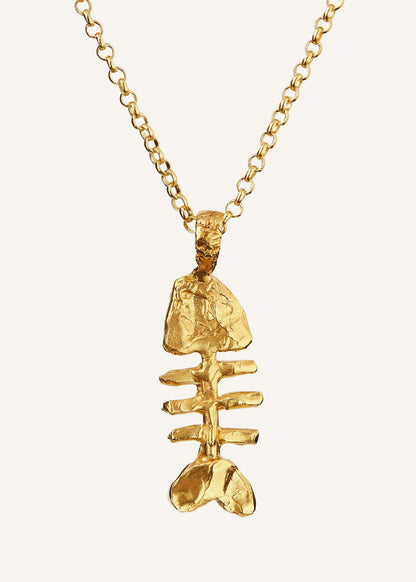 Gold Silhouette Of Summer Necklace | ME+EM Accessories