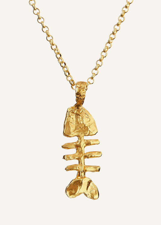 Gold Silhouette Of Summer Necklace | ME+EM Accessories