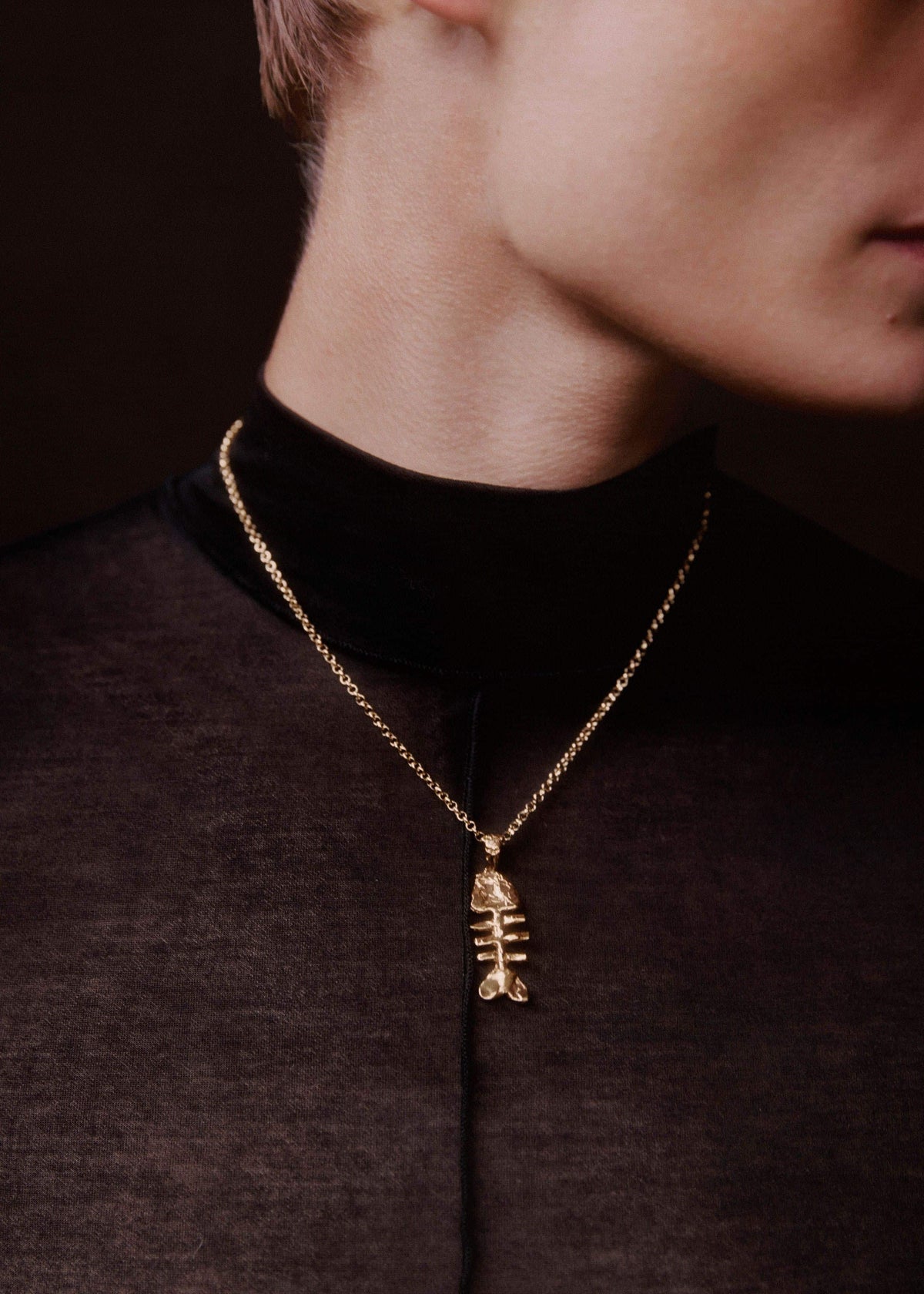 Gold Silhouette Of Summer Necklace | ME+EM Accessories